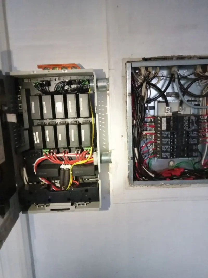 Electrical panel upgrade completed for Security Camera Wiring in Thomasville